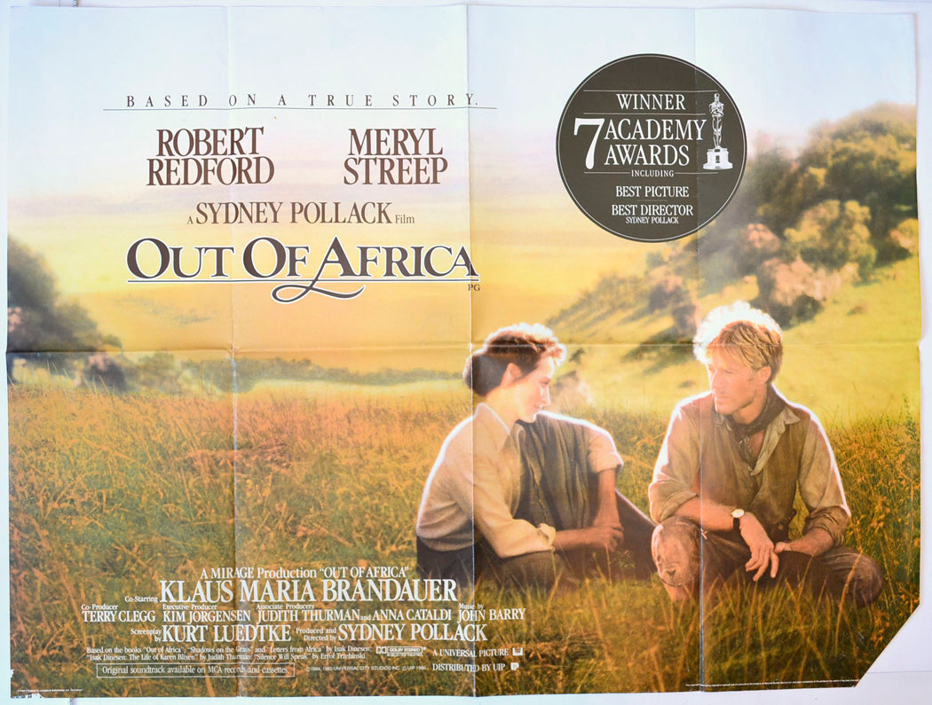 Out Of Africa Original British Quad Poster - Movie Poster