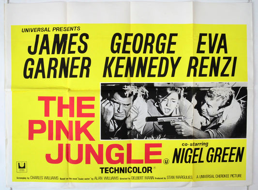 Pink Jungle  Original British Quad Poster - Movie Poster