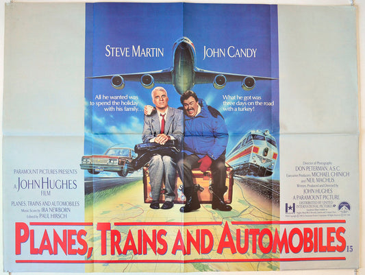 Planes Trains And Automobiles Original British Quad Poster - Movie Poster