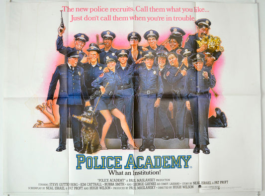 Police Academy Original British Quad Poster - Movie Poster