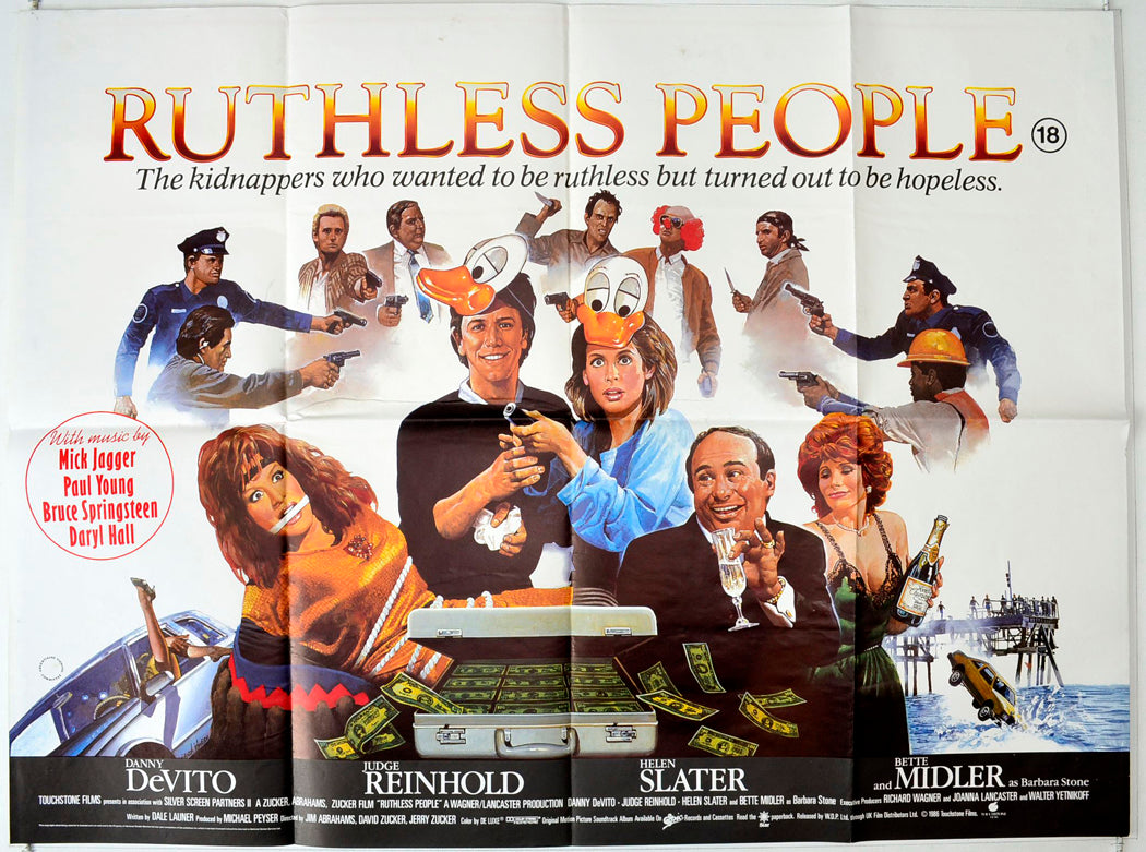 Ruthless People Original British Quad Poster - Movie Poster