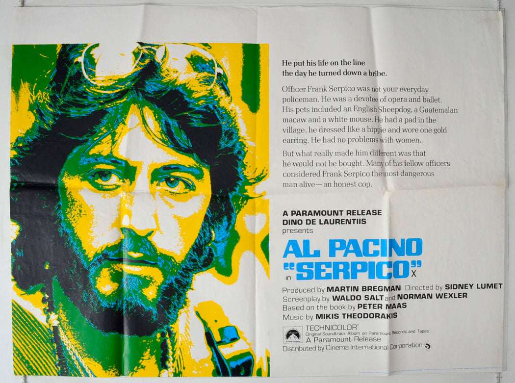 Serpico Original British Quad Poster - Movie Poster