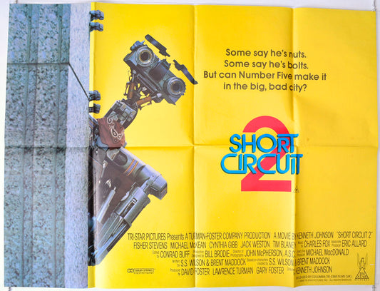 Short Circuit 2 Original British Quad Poster - Movie Poster