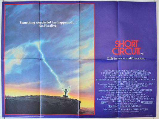 Short Cicuit Original British Quad Poster - Movie Poster