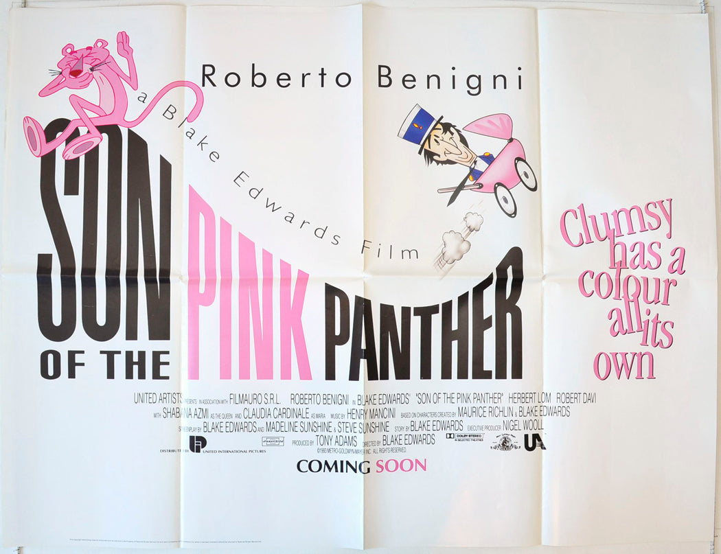 Son Of The Pink Panther Original British Quad Poster - Movie Poster