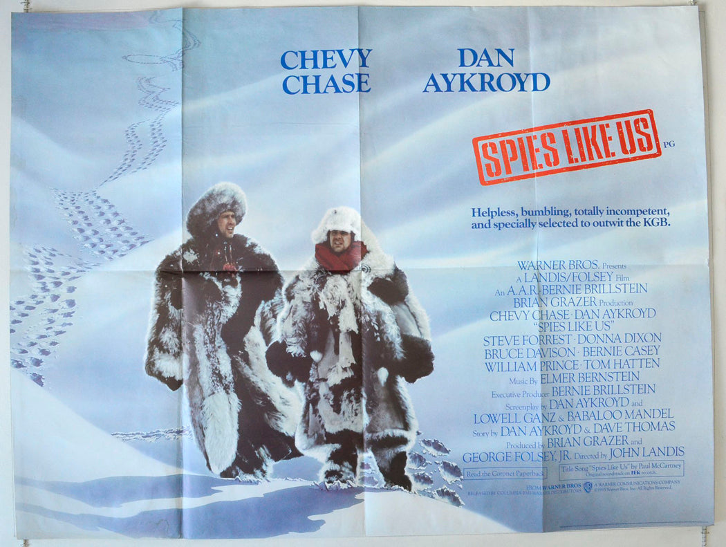 Spies Like Us Original British Quad Poster - Movie Poster