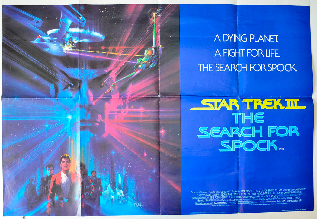 Star Trek III : The Search For Spock Original British Quad Poster - Movie Poster