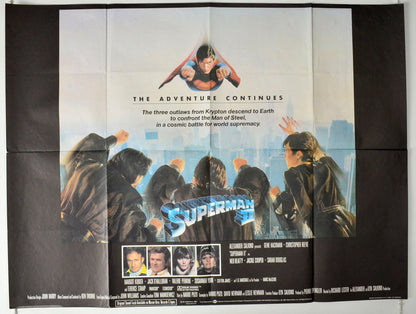 Superman II  (Superman 2)   Original British Quad Poster - Movie Poster