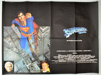 Superman Original British Quad Poster - Movie Poster