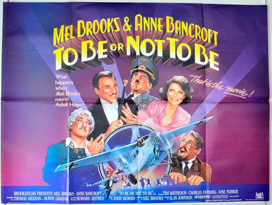 To Be Or Not To Be Original British Quad Poster - Movie Poster