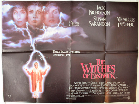 The Witches Of Eastwick Original British Quad Poster - Movie Poster