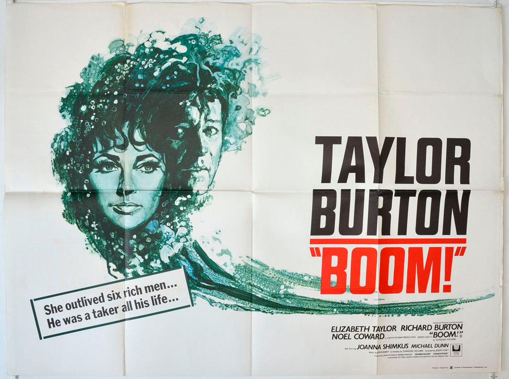 Boom ! Original British Quad Poster - Movie Poster