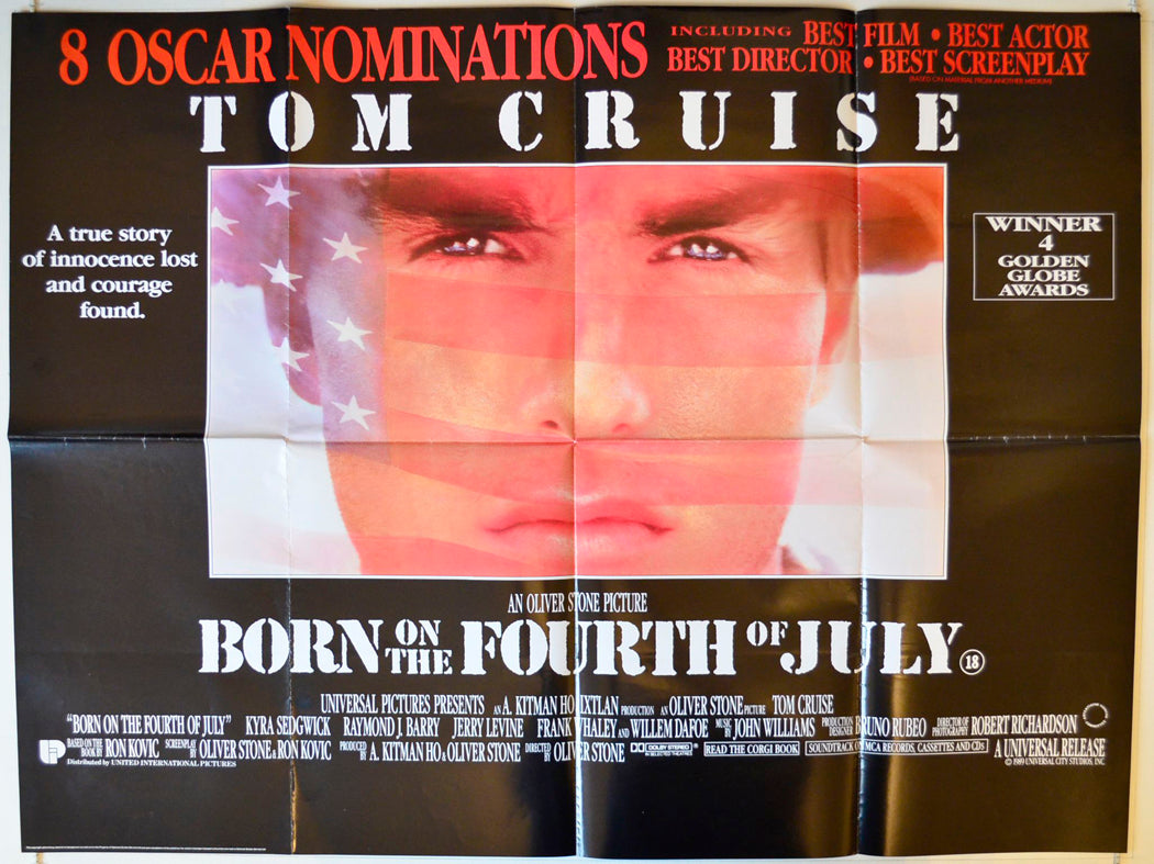 Born On The Fourth Of July Original British Quad Poster - Movie Poster