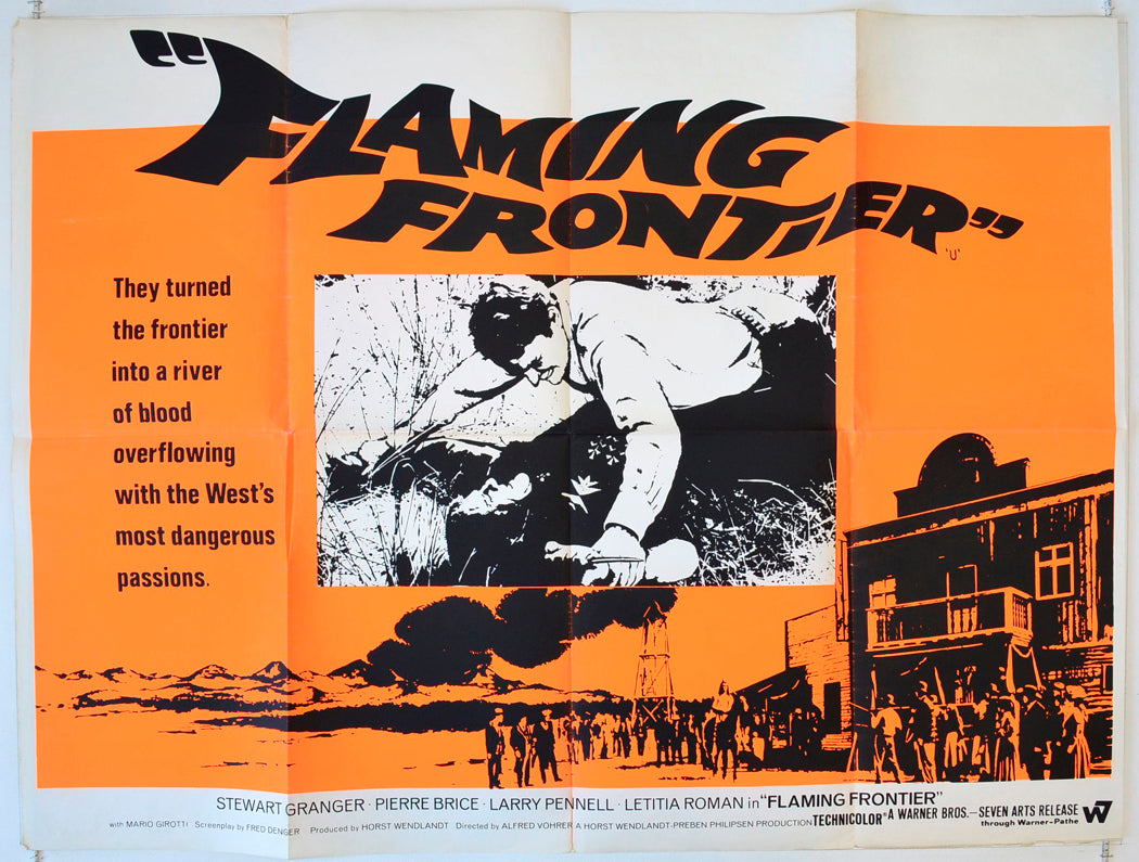 Flaming Frontier   (a.k.a. Old Surehand - 1. Teil)  Original British Quad Poster - Movie Poster