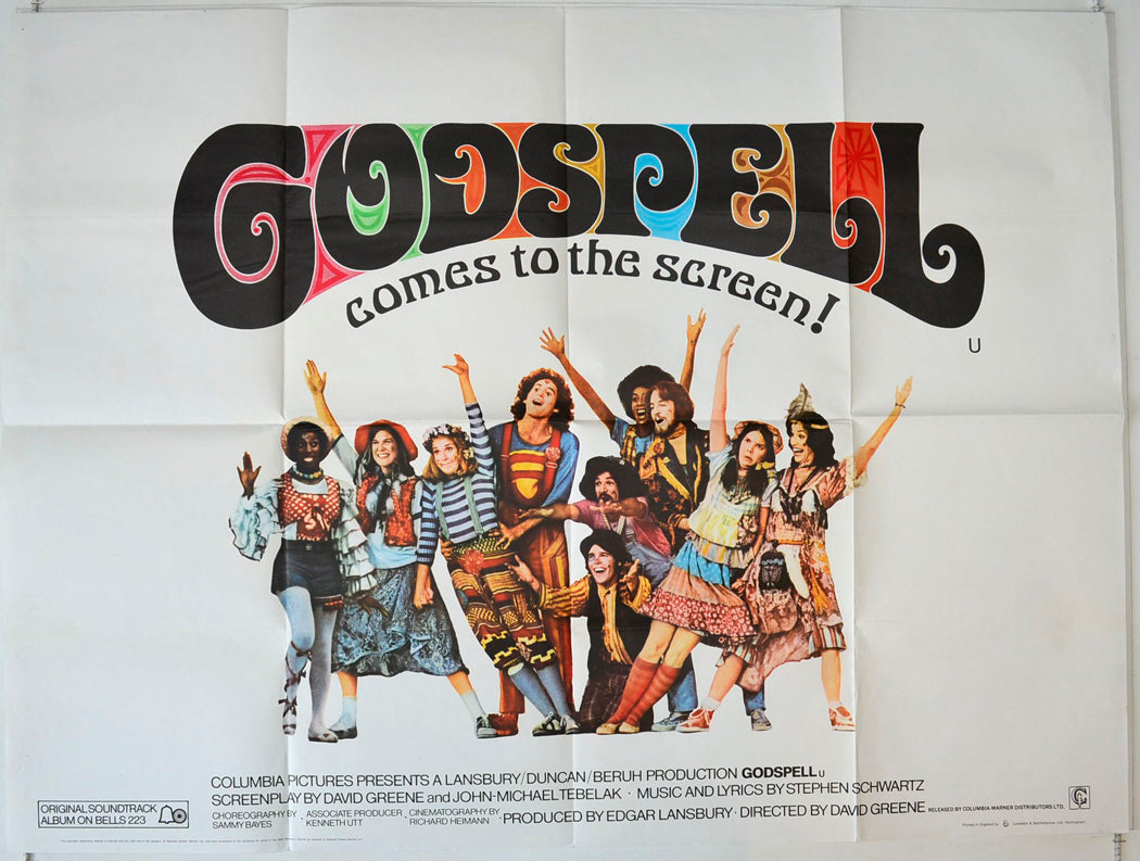 Godspell Original British Quad Poster - Movie Poster