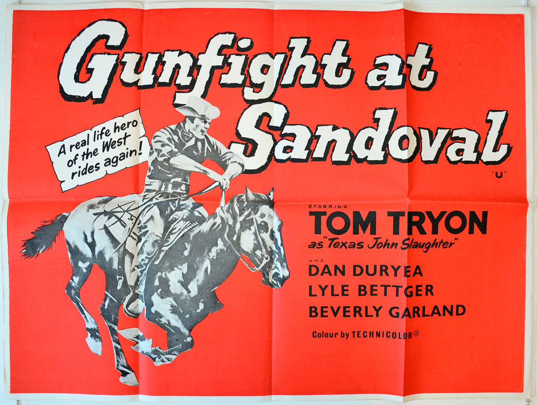 Gunfight At Sandoval Original British Quad Poster - Movie Poster