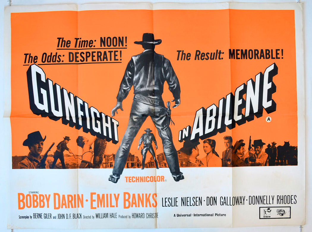 Gunfight In Abilene Original British Quad Poster - Movie Poster