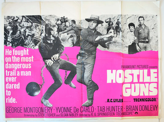 Hostile Guns Original British Quad Poster - Movie Poster