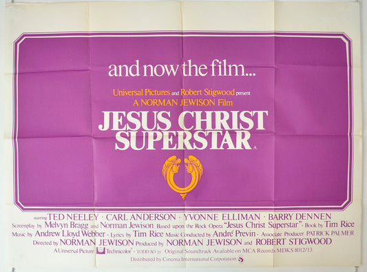 Jesus Christ Superstar Original British Quad Poster - Movie Poster