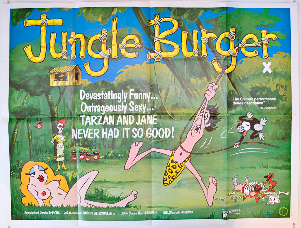 Jungle Burger Original British Quad Poster - Movie Poster