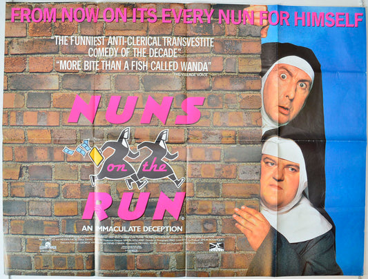 Nuns On The Run Original British Quad Poster - Movie Poster