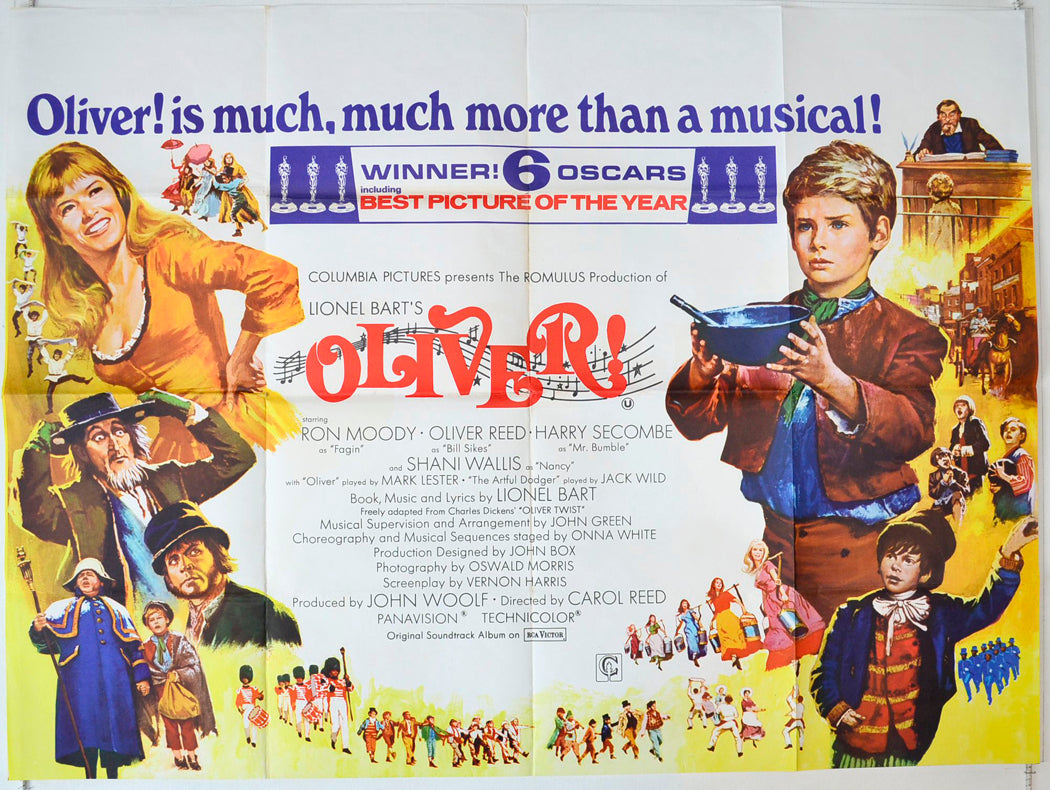 Oliver ! Original British Quad Poster - Movie Poster