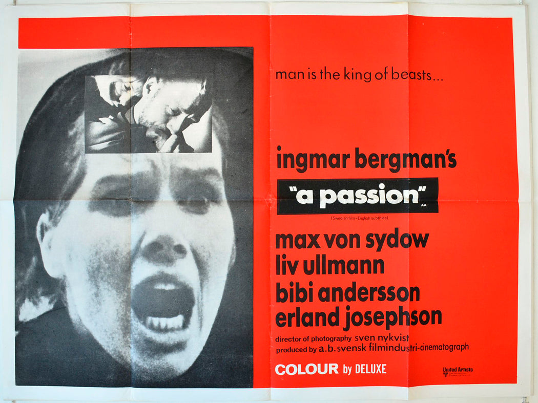 A Passion Original British Quad Poster - Movie Poster