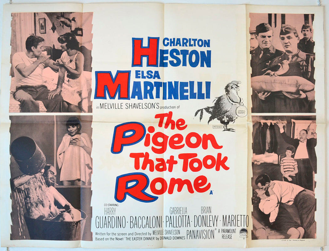 The Pigeon That Took Rome Original British Quad Poster - Movie Poster