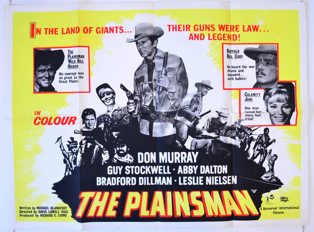 The Plainsman Original British Quad Poster - Movie Poster