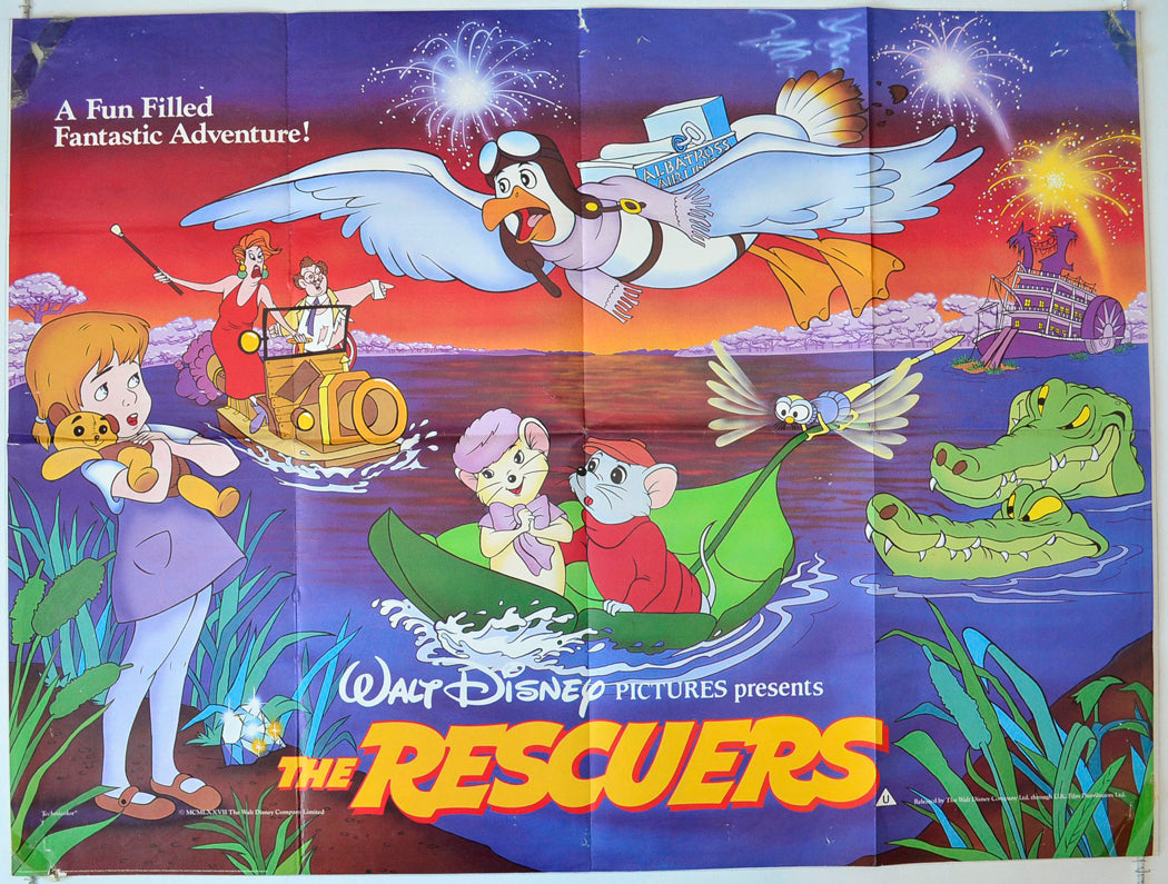 The Rescuers Original British Quad Poster - Movie Poster