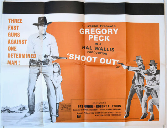 Shoot Out Original British Quad Poster - Movie Poster