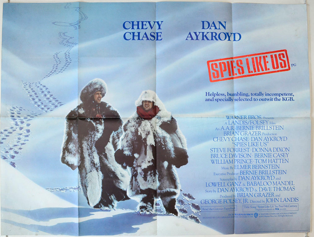 Spies Like Us Original British Quad Poster - Movie Poster