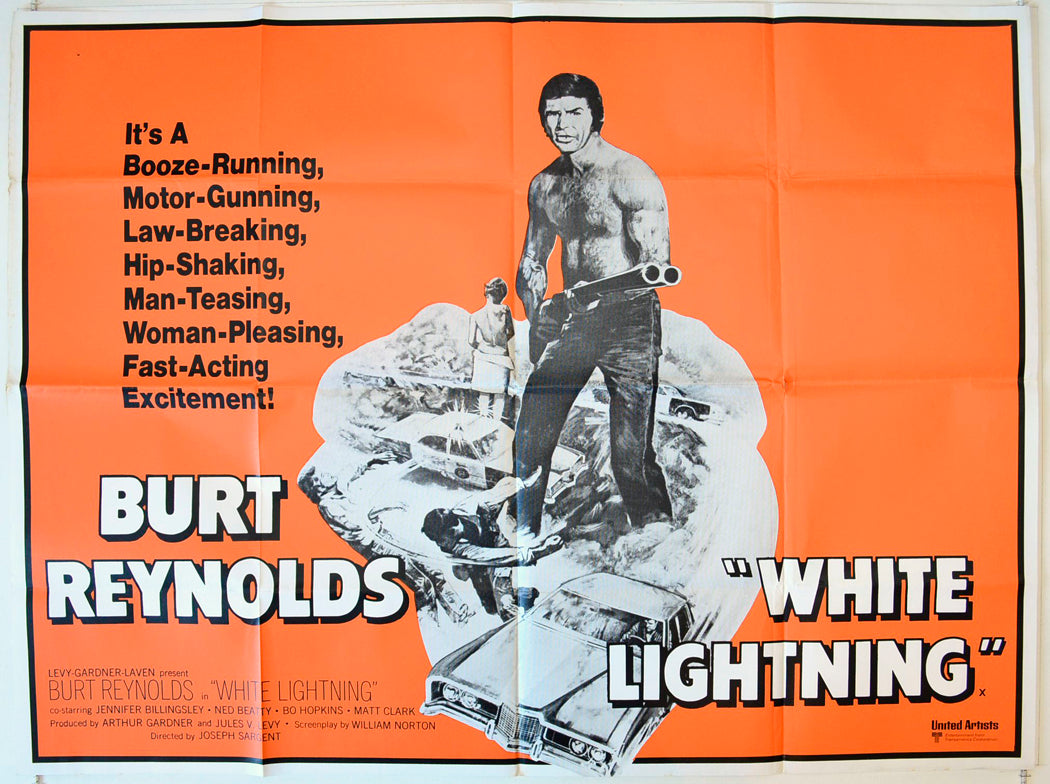 White Lightning Original British Quad Poster - Movie Poster