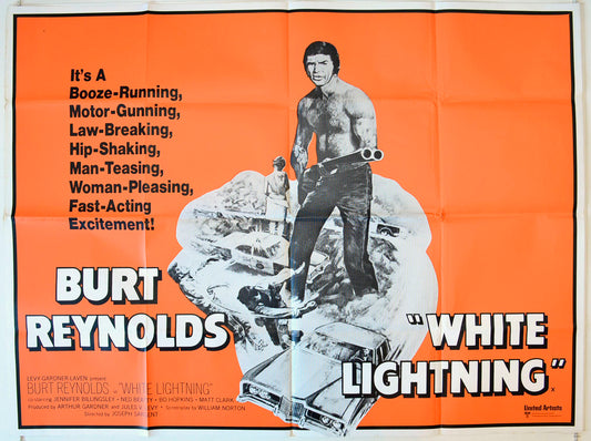 White Lightning Original British Quad Poster - Movie Poster