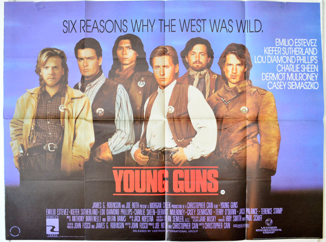 Young Guns Original British Quad Poster - Movie Poster