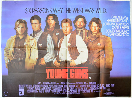 Young Guns Original British Quad Poster - Movie Poster