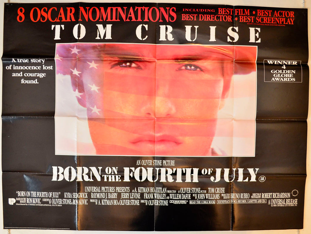 Born On The Fourth Of July Original British Quad Poster - Movie Poster