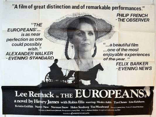 The Europeans Original British Quad Poster - Movie Poster