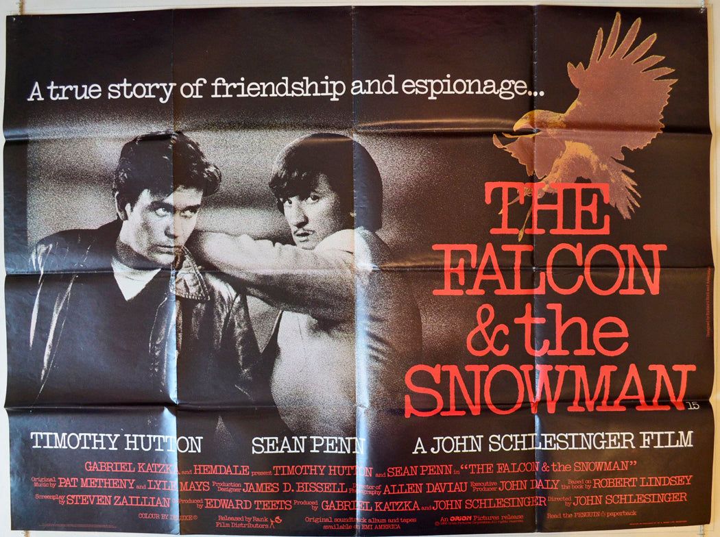 The Falcon And The Snowman Original British Quad Poster - Movie Poster