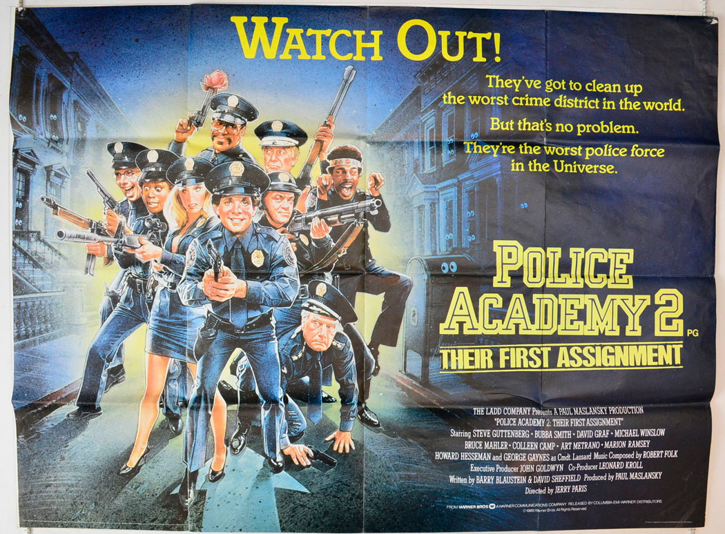 Police Academy 2 : Their First Assignment Original British Quad Poster - Movie Poster