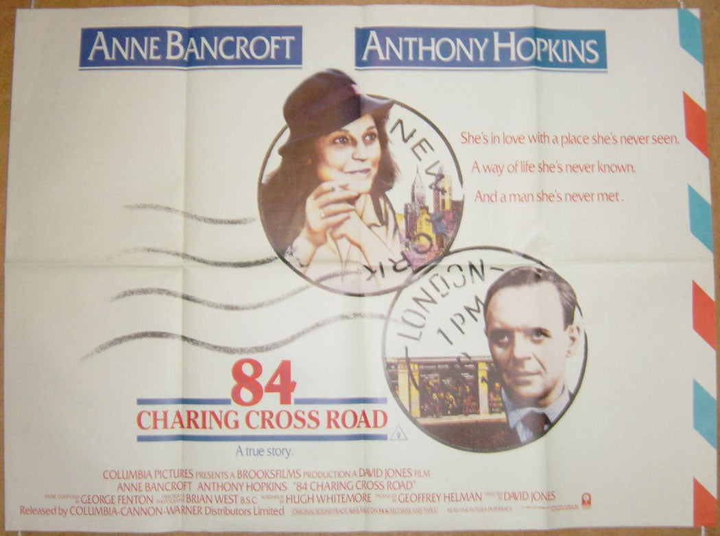 84 Charing Cross Road  Original Quad Movie Poster  