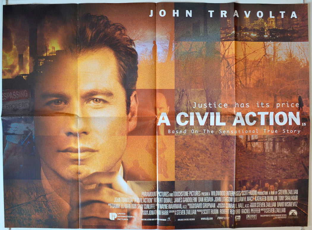 A Civil Action Original British Quad Poster - Movie Poster