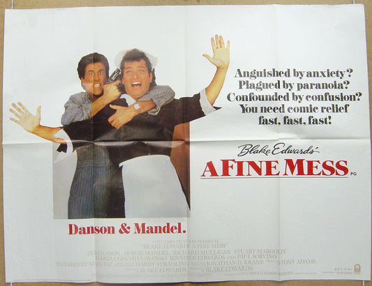 A Fine Mess  Original Quad Movie Poster  