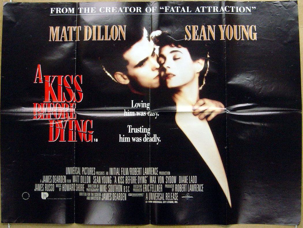 A Kiss Before Dying  Original Quad Movie Poster 