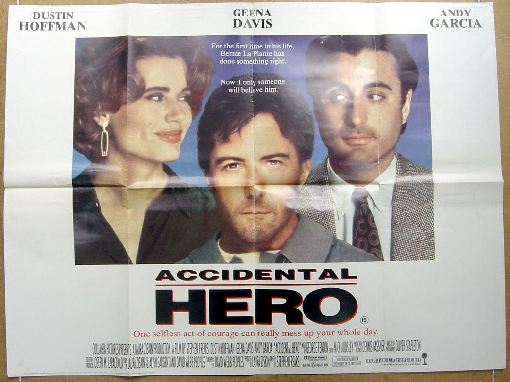 Accidental Hero  Original Quad Movie Poster  