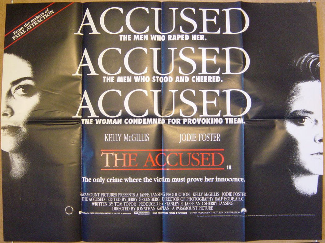 The Accused  Original Quad Movie Poster  