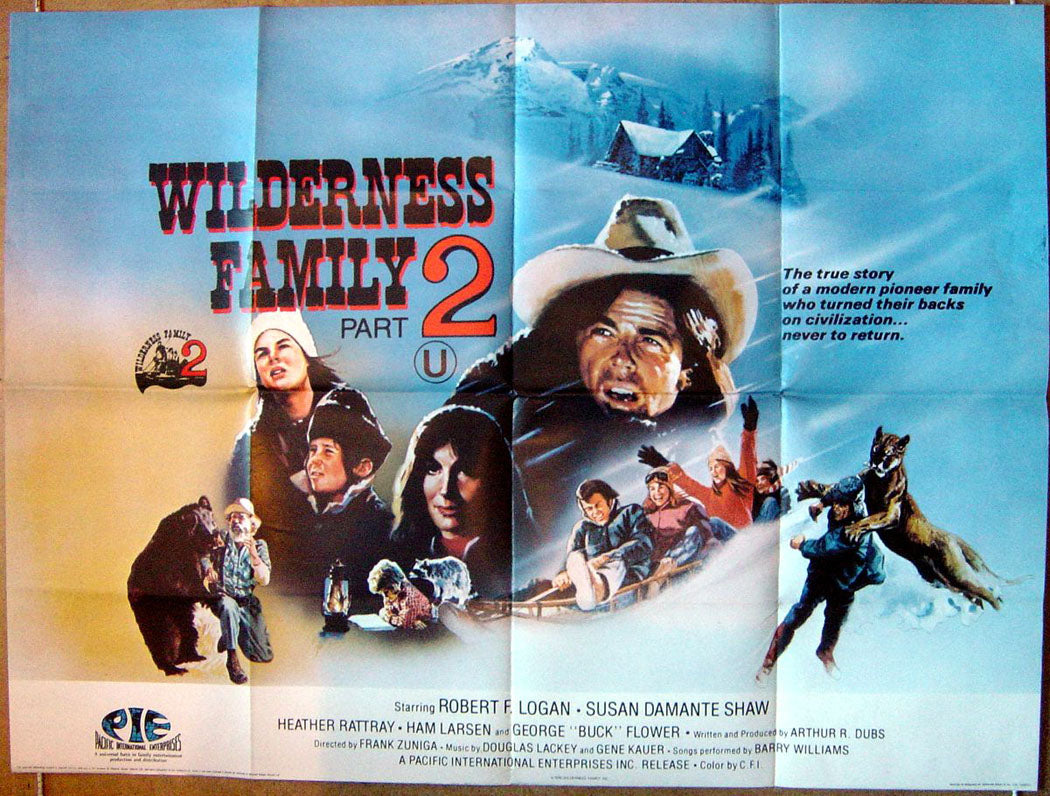 The Adventures Of The Wilderness Family Part 2  Original Quad Movie Poster  