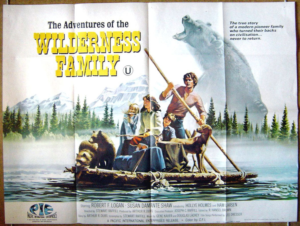 The Adventures Of The Wilderness Family  Original Quad Movie Poster  