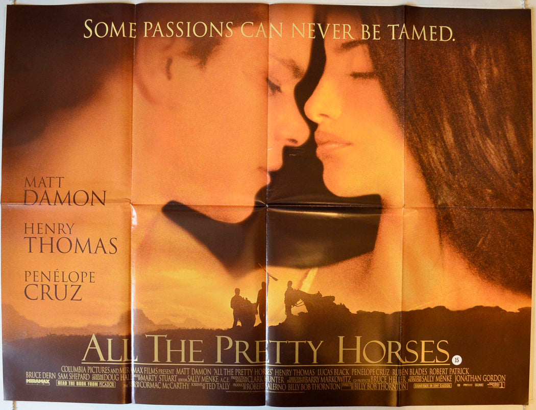 All The Pretty Horses Original British Quad Poster - Movie Poster