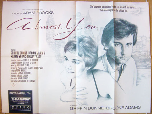 Almost You  Original Quad Movie Poster  